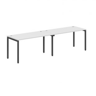 Стол 2-х местный XWST 2870 Белый/Антрацит 2800х700х750 (xten-s)