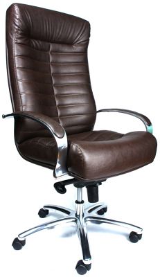 Офисное кресло EvP Orion AL M кожа коричневый