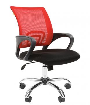 CH 696 Хром сетчатое кресло - Сетка красная