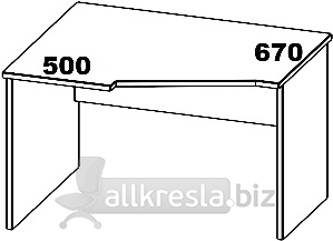 Купить смарт rus стол эргономичный тип 1 левый опоры 16мм 76s013 (1180х950х737)