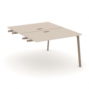 Estetica Двойной стол приставка к опорным тумбам ES.D.SPR-2-LP Капучино/Латте металл 1180*1500*750