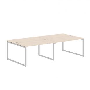 Стол 4-х местный XQWST 2814 Бук Тиара/Алюминий 2800х1406х750 (xten-q) Стол 4-х местный XQWST 2814 Бук Тиара/Алюминий 2800х1406х750 (xten-q)
