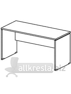 Купить эрго rus стол письменный на лдсп каркасе глубина - 700 мм ст7-16 (1600х700х760)