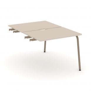 Estetica Двойной стол приставка к опорным тумбам ES.D.SPR-1-VK Капучино/Латте металл 980*1500*750