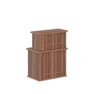 Стойка рецепция RMS 090 Орех Даллас 900х600х1200 (raut)