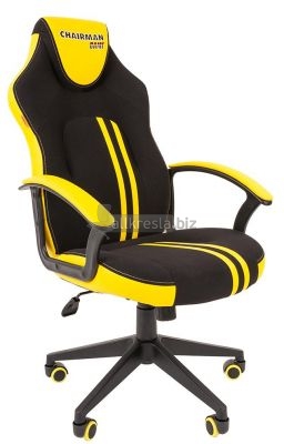 Офисное кресло Chairman game 26 Россия черн.желтый