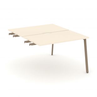 Estetica Двойной стол приставка к опорным тумбам ES.D.SPR-2-VP Сатин/Латте металл 1180*1500*750