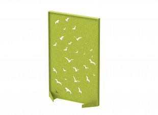 FO Перегородка с декором "Перелетные птицы" 80х40х160 (17 Хвойно-зеленый)