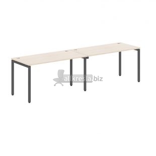 ИКСТЕН ЭС Стол 2-х местный XWST 2870 Бук Тиара/Антрацит 2800х700х750 (xten-s)