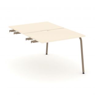 Estetica Двойной стол приставка к опорным тумбам ES.D.SPR-1-VK Сатин/Латте металл 980*1500*750