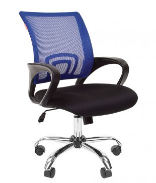 CH 696 Хром сетчатое кресло - Сетка синяя