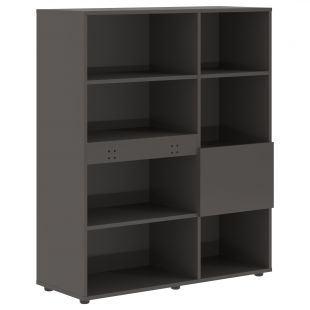 ЭДИС Стеллаж EHC 1145 Мокко/Мокко 1120х430х1355 (edis)
