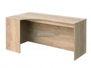 СИМПЛ Стол эргономичный SE-1600(L) Дуб Сонома светлый (simple)