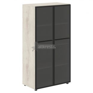 ЛОФТИС Шкаф со стеклянными дверьми LMC 80.2 Сосна Эдмонт 800х430х1517 (loftis)