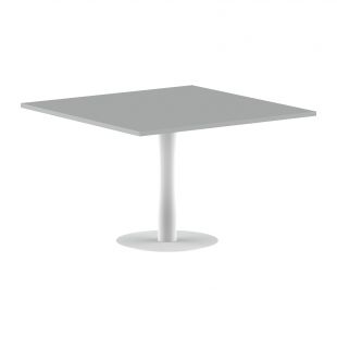 IMAGO Конференц стол ПРГ-6 Металлик/Белый 1200х1200х750