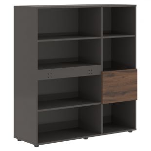 ЭДИС Стеллаж EHC 1245 Дуб Денвер темный/Мокко 1250х430х1355 (edis) ЭДИС Стеллаж EHC 1245 Дуб Денвер темный/Мокко 1250х430х1355 (edis)