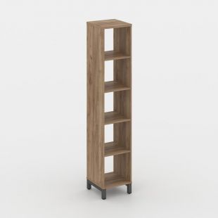 Стайл Проджект Каркас стеллажа 5 яр. SN.KS-510 Дуб Табак/Металл Антрацит 387*400*1982 (style project)
