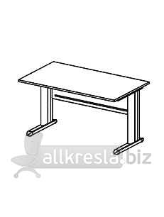 Купить эрго rus стол письменный на металлокаркасе глубина - 800 мм ем-113 (1400х800х760)
