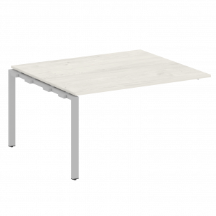 Metal System Проходной элемент перег. стола на П-образном м/к БП.ППРГ-3 Дуб наварра/Серый металл 1400*1235*750