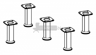 Купить берлин rus комплект цокольных опор (комплект 5 шт.) опора цокольная (о.120/5)