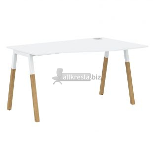 ФОРТА Стол FCT 1367(R) Белый Премиум/Белый-Бук 1380х670х733 (forta) ФОРТА Стол FCT 1367(R) Белый Премиум/Белый-Бук 1380х670х733 (forta)