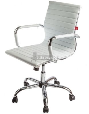Harman M (Харман) кресло для переговорных - Белая экокожа /арт.7#89952/