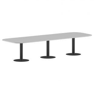 Конференц стол ПРГ-7 Белый/Антрацит 3600х1200х750