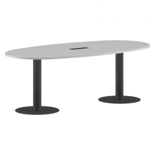 Конференц стол ПРГ-3 Белый/Антрацит 2200х1100х750