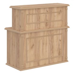 Стойка рецепция RMS 120 Дуб Бофорд 1200х600х1200 РАУТ (raut)
