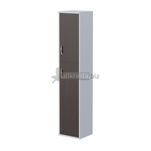 IMAGO Шкаф колонка с глухой малой и средней дверьми СУ-1.8(R) Венге Магия/Металлик