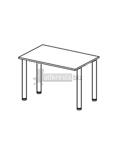 Купить эрго rus стол письменный на п-образном каркасе (труба круглого сечения d=40 мм) глубина - 80 см еr02.0907 (1200х800х760)