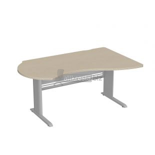 Купить берлин rus стол асимметричный на металлическом l-каркасе сам 160 (160х100х74)