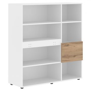 ЭДИС Стеллаж EHC 1245 Дуб Денвер светлый/Белый 1250х430х1355 (edis) ЭДИС Стеллаж EHC 1245 Дуб Денвер светлый/Белый 1250х430х1355 (edis)