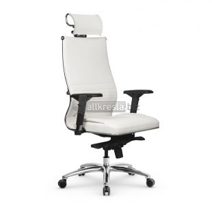 Кресло Samurai KL-3 Микроперфорированная экокожа MPES - Белая
