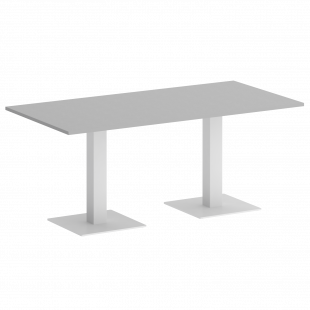 Home Office Стол прямоугольный VR.SP-5-180.2 Серый/Белый металл 1800*900*750