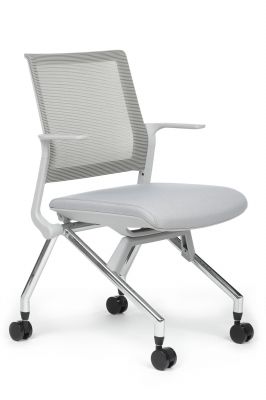 Кресло Moby D2002 Серый пластик/Серая ткань