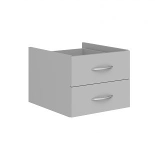 СИМПЛ Тумба подвесная с 2-мя ящиками SC-2V.1 Серый 403х446х323 (simple) СИМПЛ Тумба подвесная с 2-мя ящиками SC-2V.1 Серый 403х446х323 (simple)
