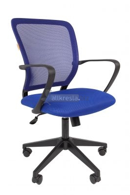 Офисное кресло Chairman 698 - Сетка синяя / сетчатая многослойная ткань синяя