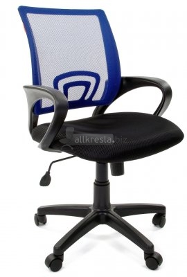 Сhairman 696 - небольшое кресло со сетчатой спинкой - Сетка синяя