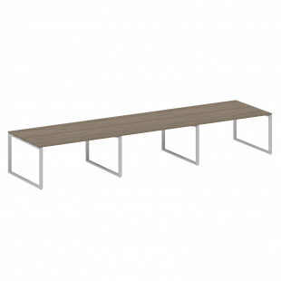 Metal System Перег. стол (3 столешницы) на О-оразном м/к БО.ПРГ-3.4 Вяз/Серый металл 4800*1235*750