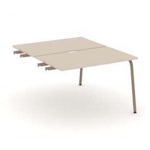 Estetica Двойной стол приставка к опорным тумбам ES.D.SPR-2-VK Капучино/Латте металл 1180*1500*750