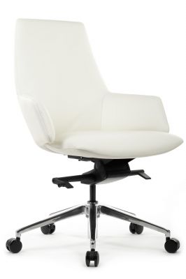 Кресло В1719 Белый (6207) натуральная кожа