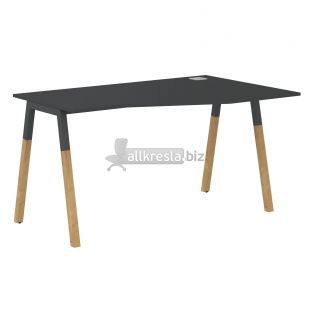 ФОРТА Стол FCT 1367(R) Черный графит/Черный графит-Бук 1380х670х733 (forta) ФОРТА Стол FCT 1367(R) Черный графит/Черный графит-Бук 1380х670х733 (forta)