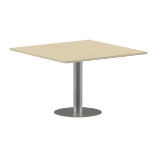 ИМАГО Конференц стол ПРГ-6 Клен*/Алюминий 1200х1200х750 (imago)
