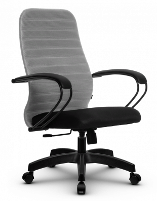Кресло SU-CK130-10/подл.100/осн.001 - Светло-серый/Черный