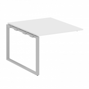 Metal System Проходной элемент перег. стола на О-образном м/к БО.ППРГ-1 Белый/Серый металл 1000*1235*750
