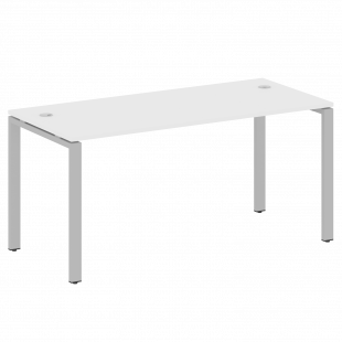 Metal System Стол письменный на П-образном м/к БП.СП-4 Белый/Серый металл 1600*720*750