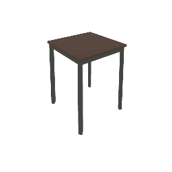 Slim Стол письменный на металлокаркасе С.СП-1.1 Венге/Антрацит металл 600*600*750