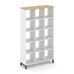 Стайл Проджект Каркас стеллажа 5 яр. SN.KS-530 Белый/Тиквуд Светлый/Металл Антрацит 1121*400*1982 (style project)