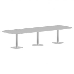Конференц стол ПРГ-7 Белый/Белый 3600х1200х750